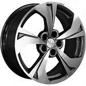 Khomen KHW 1724 7x17 5*110 ET46 DIA63.3 Black Литой