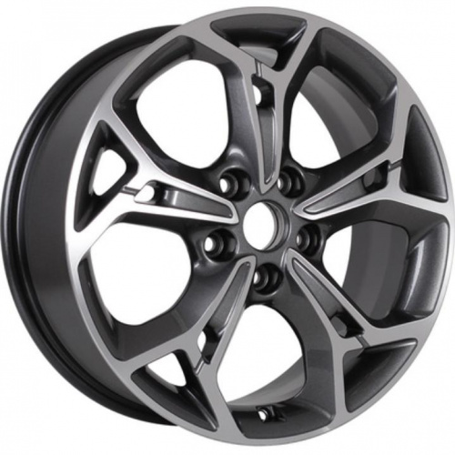 Khomen KHW 1702 7x17 5*108 ET50 DIA63.3 Black Литой
